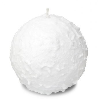 Pl білий Свічка Снігова куля
