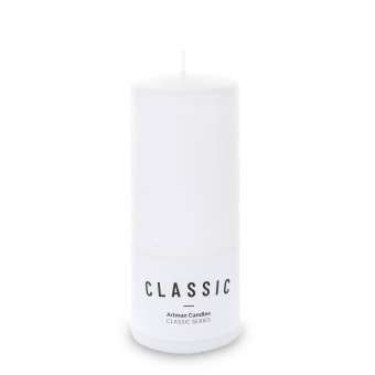 Pl Біла свічка k класичний килимок циліндр великий fi7