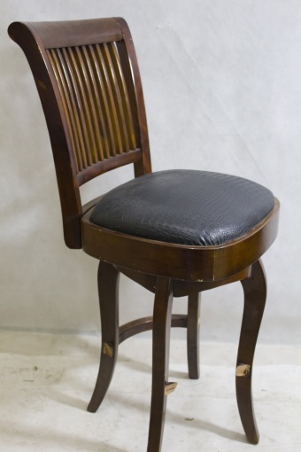 Чорний барний стілець 114X52X59Cm (1)
